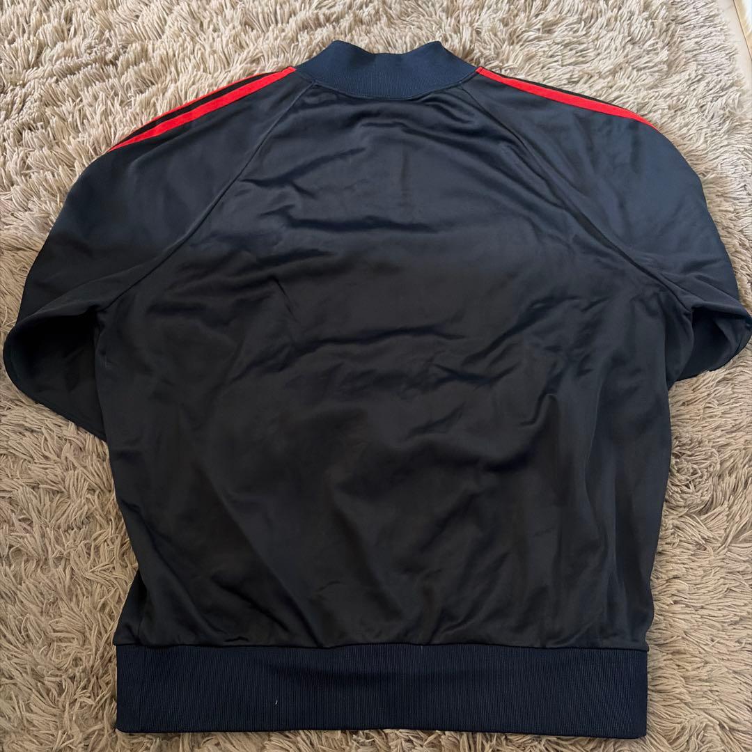 美品 80s adidas ネイビー レッド ストライプ ジャケット