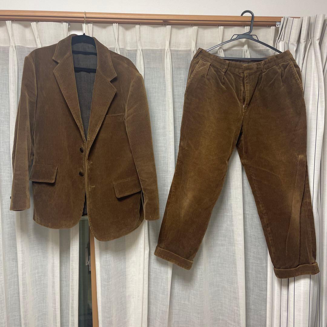 BROWN by 2-TACS コーデュロイスーツ L