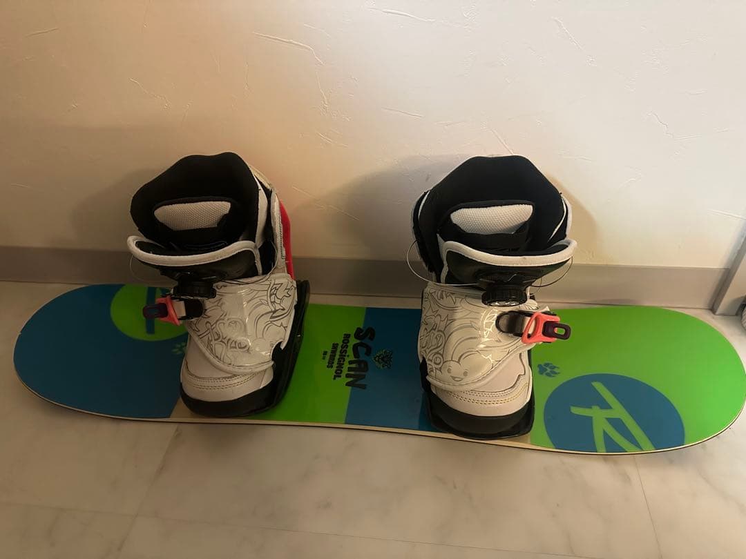 キッズ　スノーボード　3点セット　80cm ロシニョール　キスマーク17cm