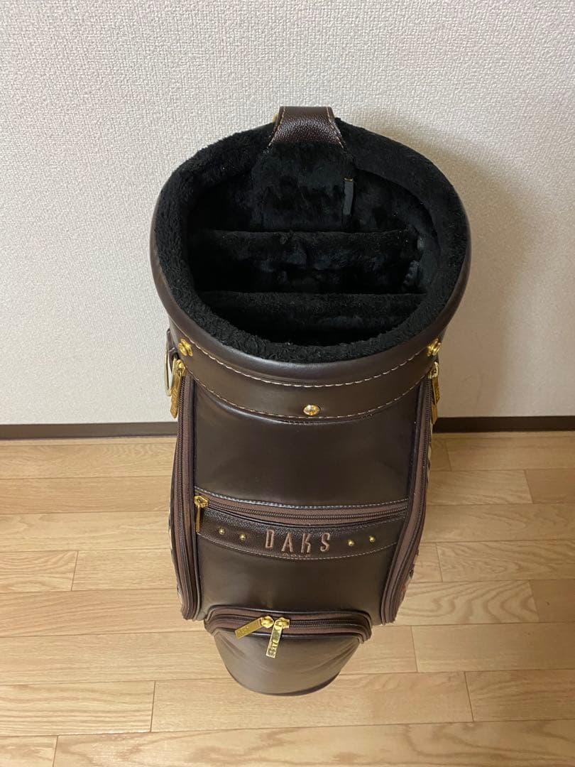 ブラウンレザーキャディバッグ