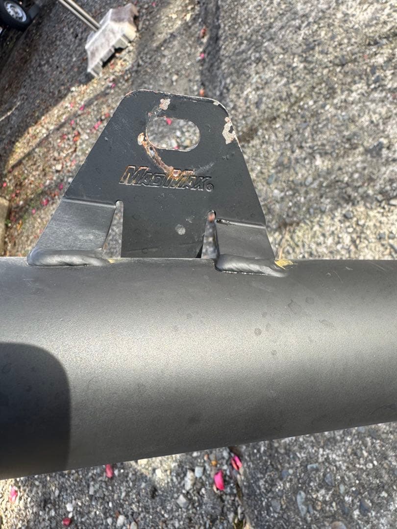 カワサキ ゼファー χ ショート管 70Φ 手曲げ風 MADMAX