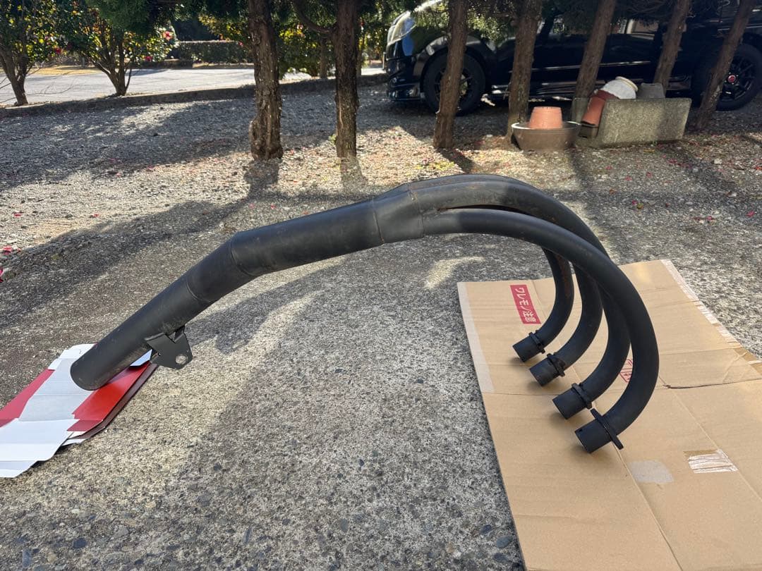 カワサキ ゼファー χ ショート管 70Φ 手曲げ風 MADMAX