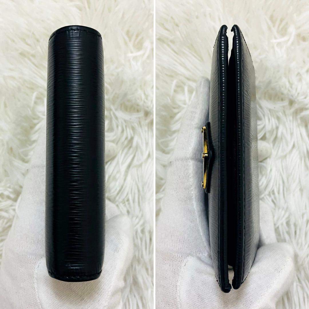 極美✨ 付属完備✨PRADA 二つ折りコンパクト レザー 黒 1MV204