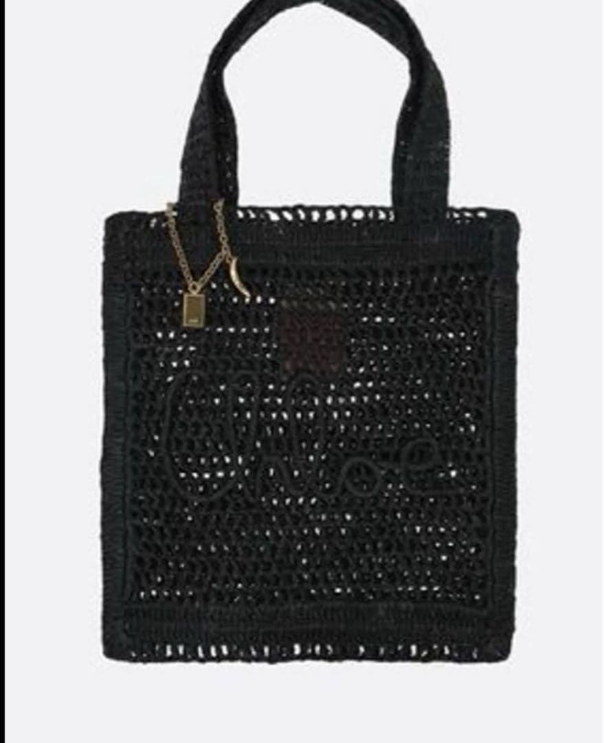 Chloé estate banana ラフィアトート