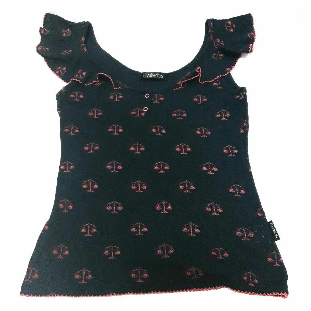 Hysterics フリルタンクトップ スカル柄 針抜き ヴィンテージ