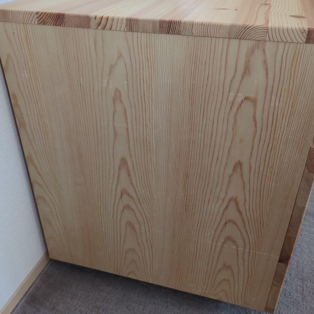 無印良品 パイン材 デスクワゴン デスクキャビネット