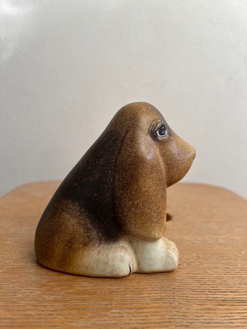 美品　リサラーソン Lisa Larson ケンネル バセットハウンド 犬 北欧