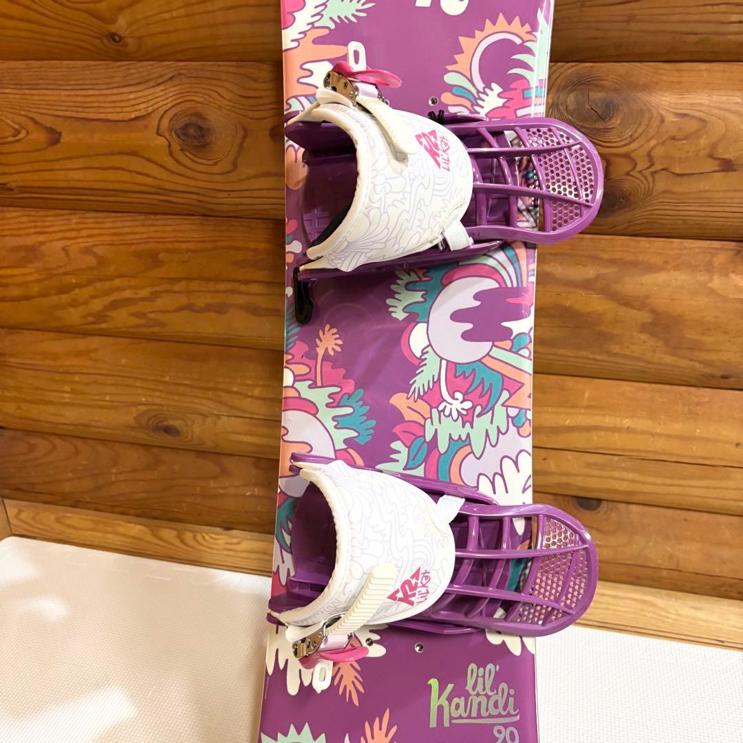 K2 LIL KANDI キッズスノーボード 90cm ビンディングセット