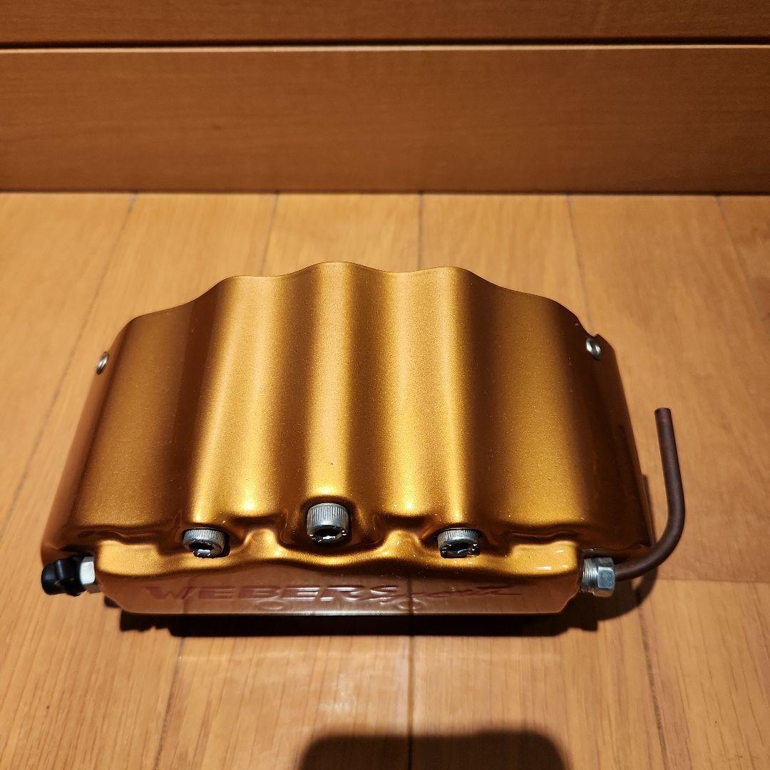 極美品WEBER Sports ゴールドブレーキキャリパーカバー4個セット
