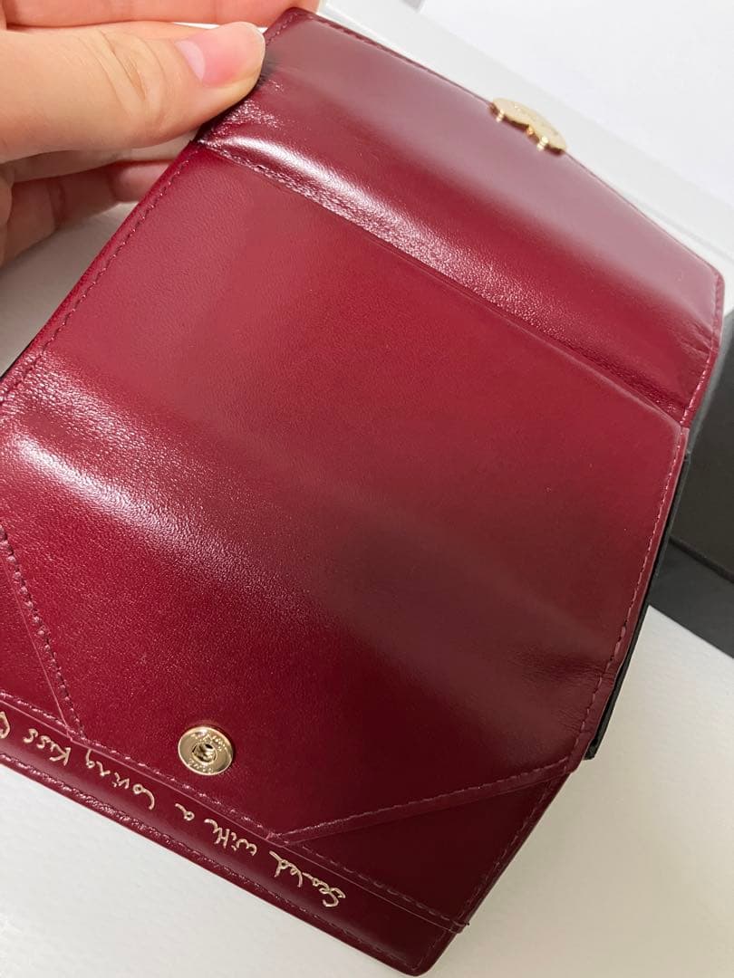 新品　Paul Smith　ポールスミス　キーケース　ラブレター　ワインレッド