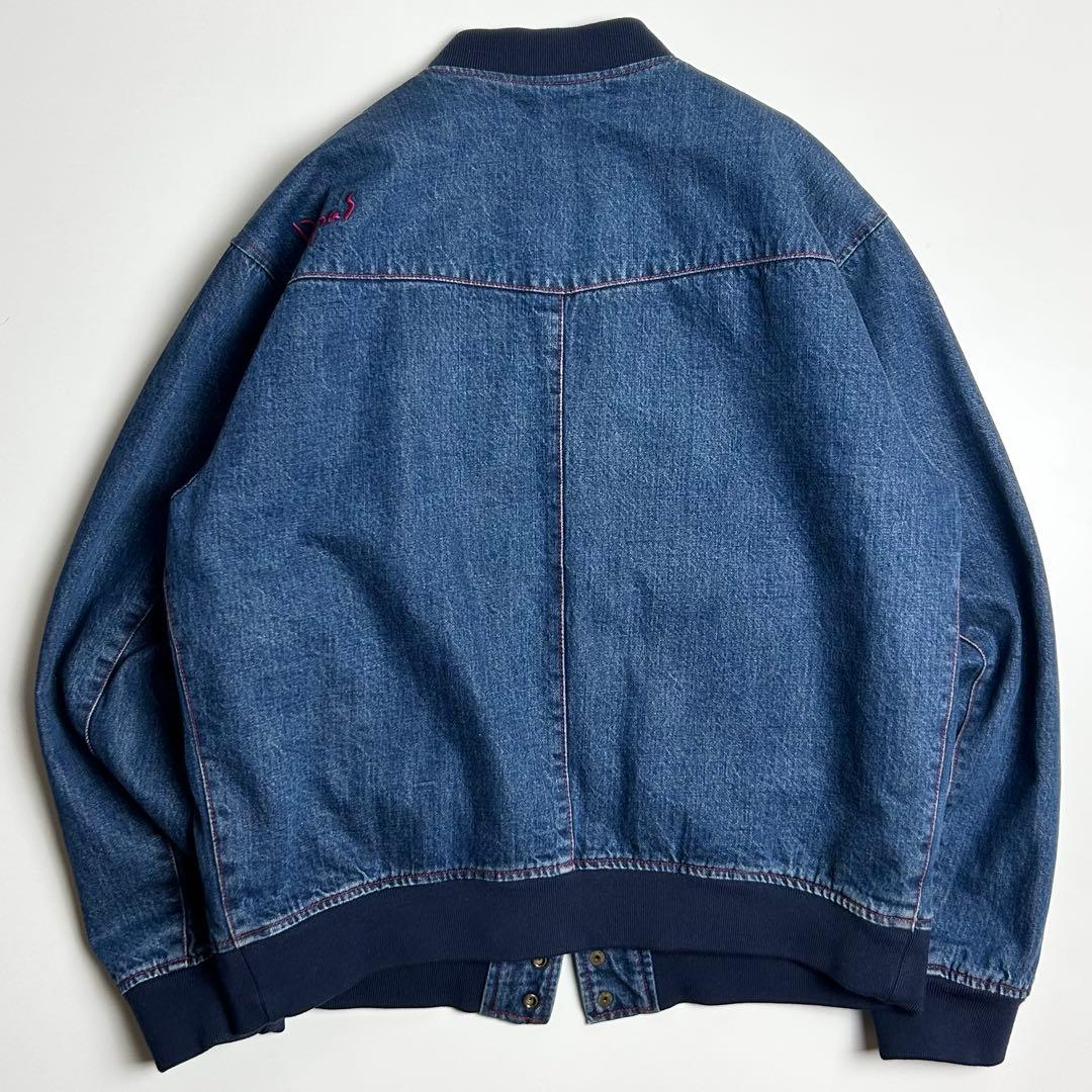 【希少】PAPAS(パパス)インディゴデニムボンバージャケット/ブルゾン/M