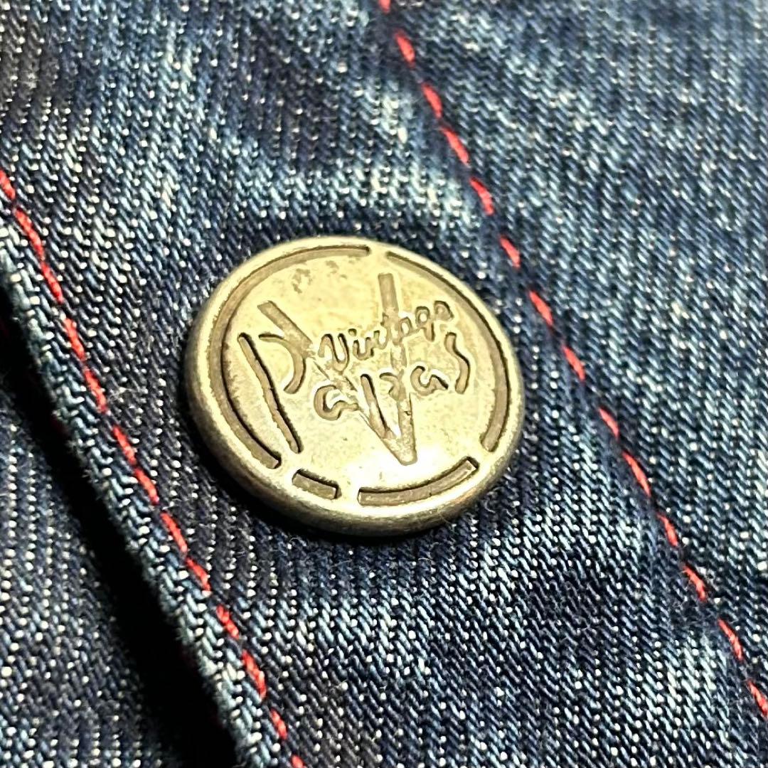 【希少】PAPAS(パパス)インディゴデニムボンバージャケット/ブルゾン/M