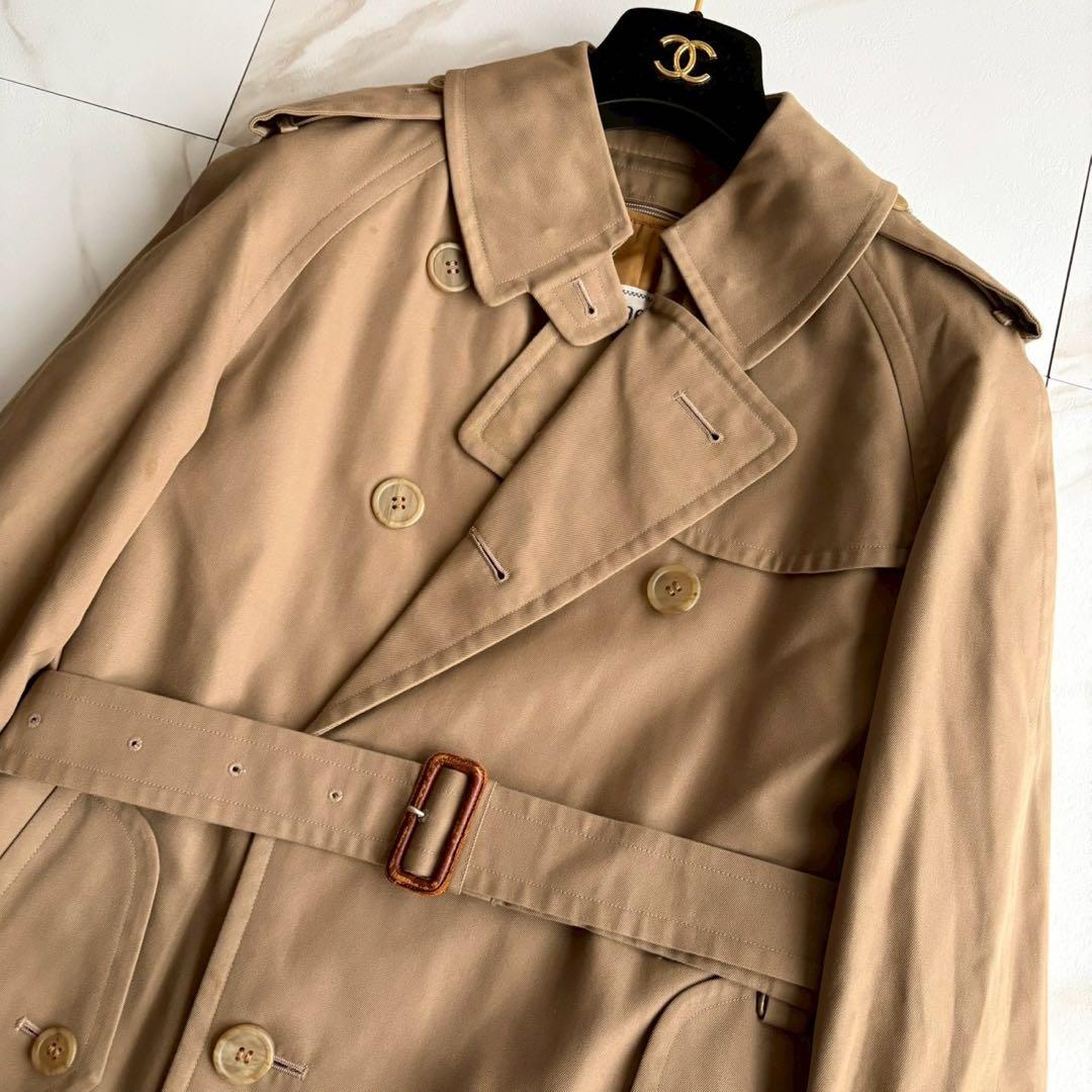 人気◆バーバリー ベルト ライナー付き トレンチコート ベージュ M