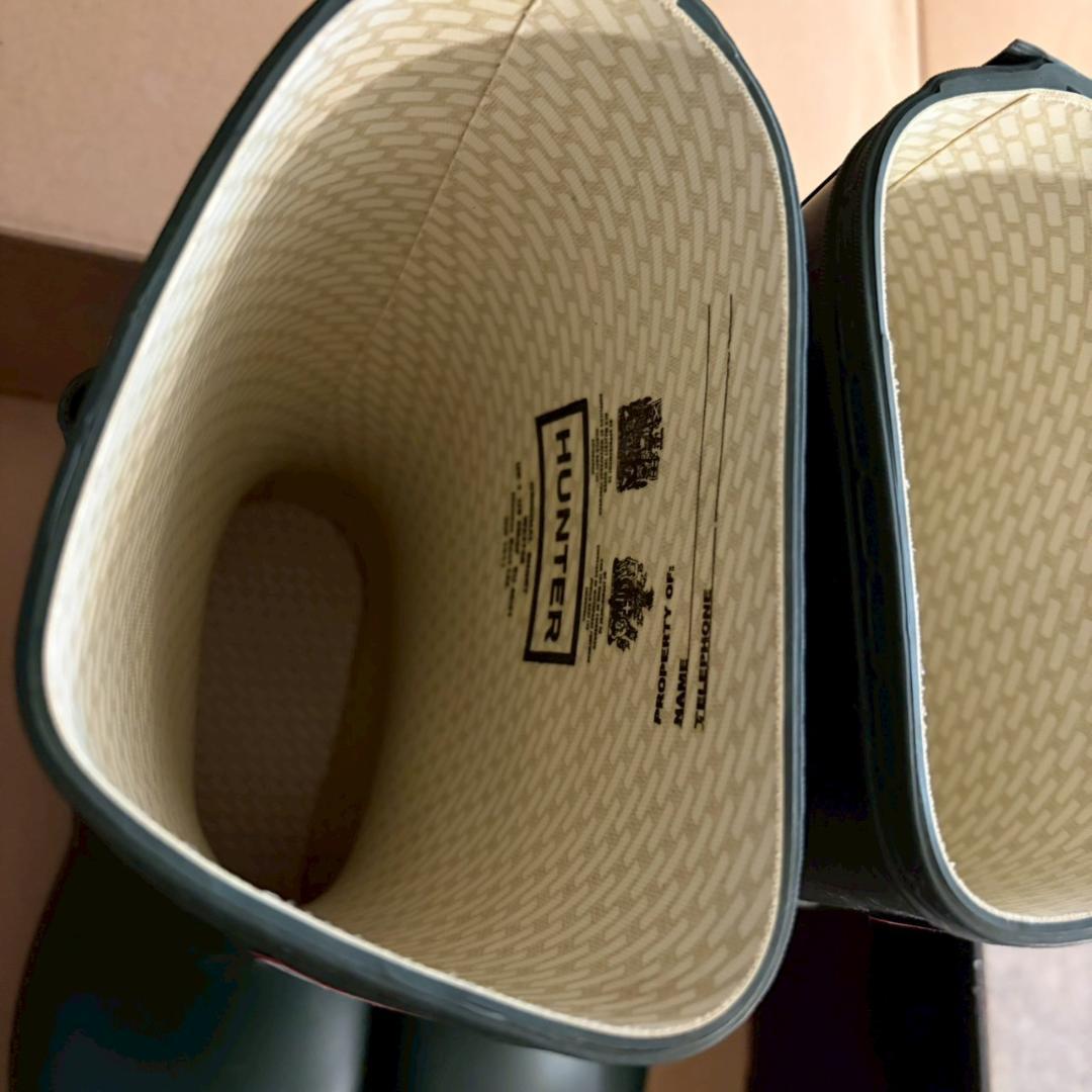 1回着用　HUNTER　長靴　レインブーツ　ハンター　uk7　40　41　美品