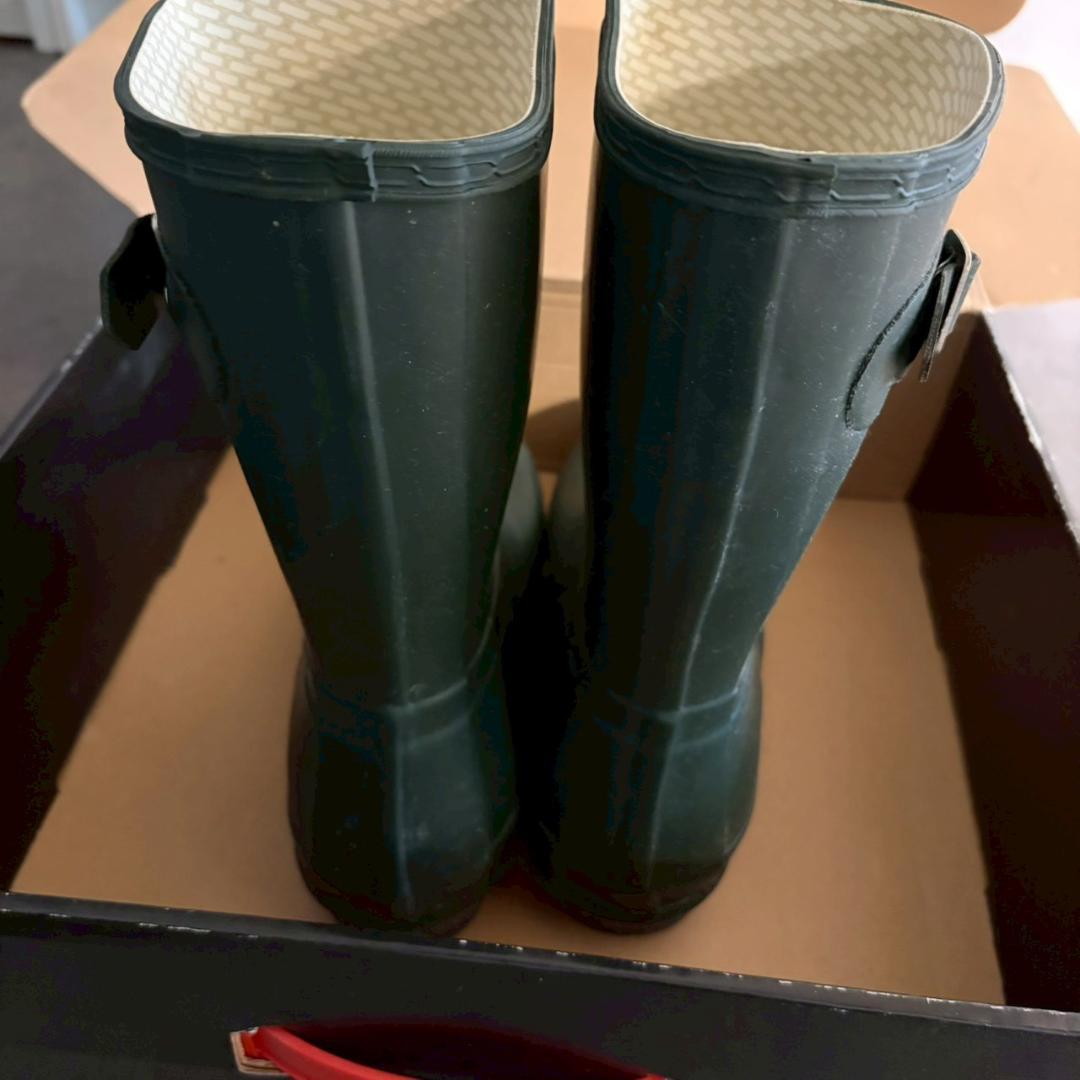 1回着用　HUNTER　長靴　レインブーツ　ハンター　uk7　40　41　美品