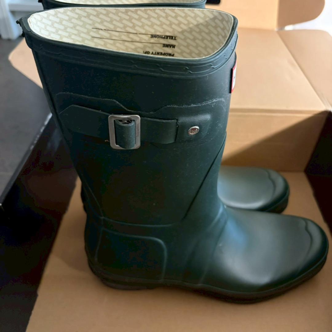 1回着用　HUNTER　長靴　レインブーツ　ハンター　uk7　40　41　美品