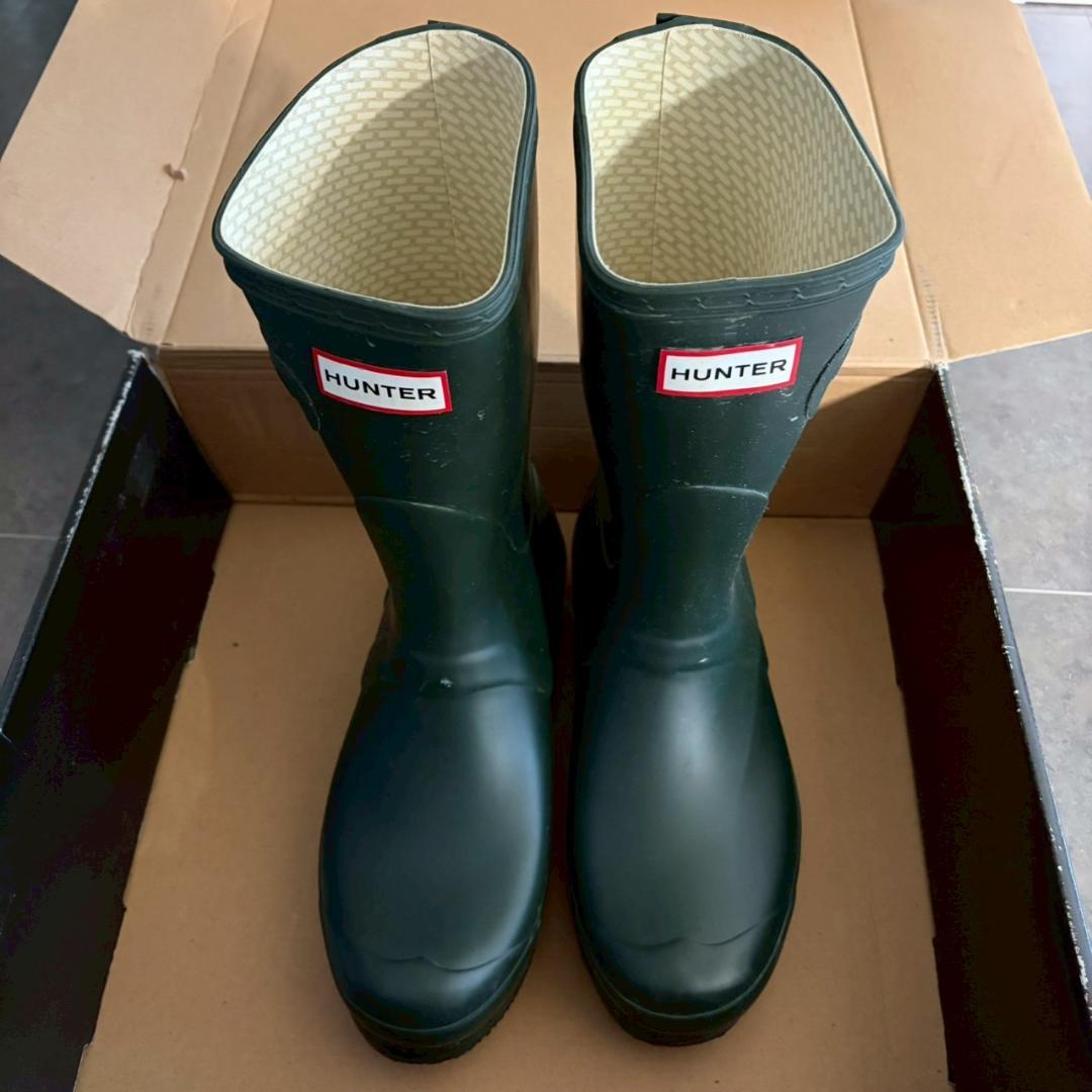 1回着用　HUNTER　長靴　レインブーツ　ハンター　uk7　40　41　美品