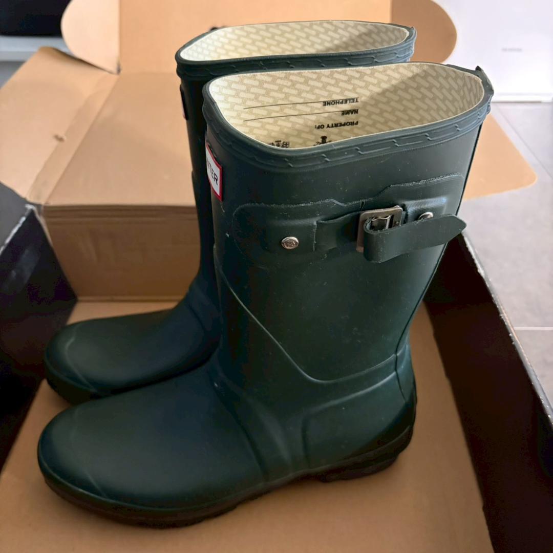 1回着用　HUNTER　長靴　レインブーツ　ハンター　uk7　40　41　美品