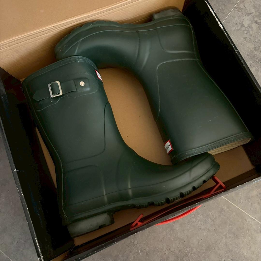 1回着用　HUNTER　長靴　レインブーツ　ハンター　uk7　40　41　美品