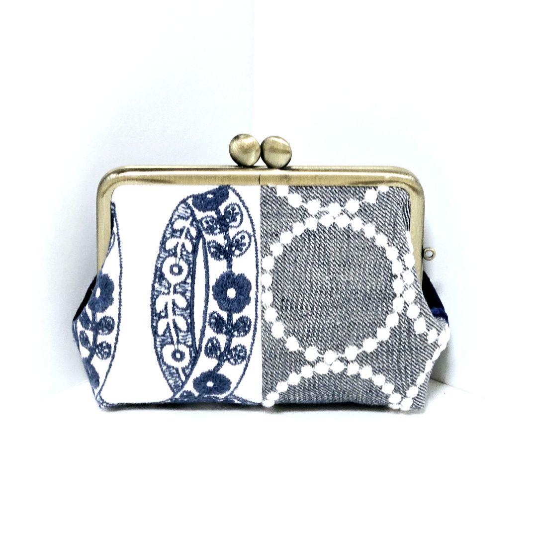 ミナペルホネンハンドメイド　親子がま口財布　bibian公式アカウント01