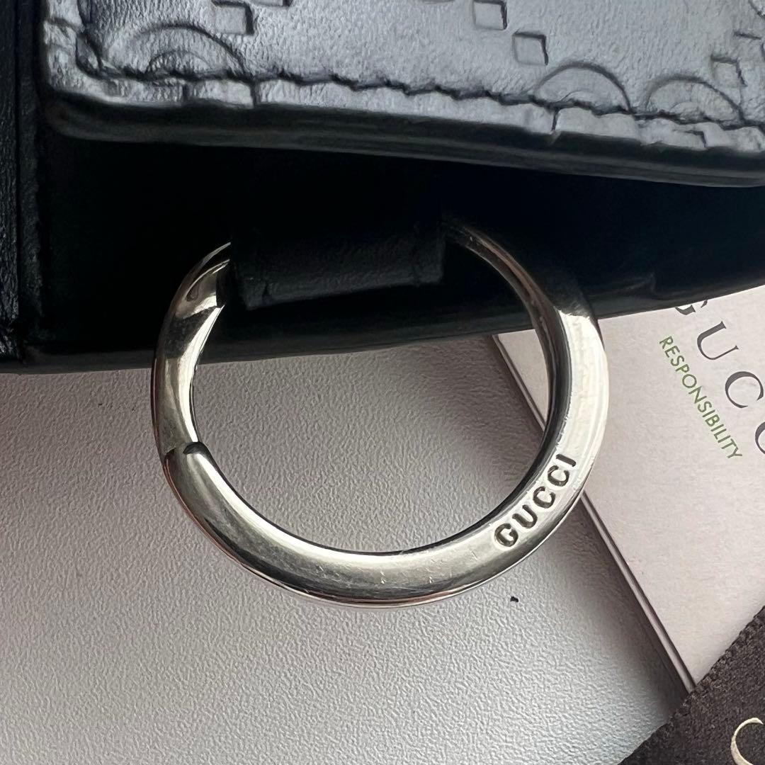 389 極上美品 GUCCI グッチ シマ キーケース