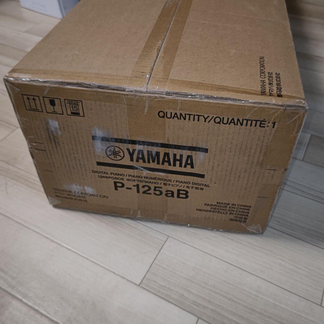 【新品】ヤマハ　YAMAHA　電子ピアノ P-125aB　ブラック