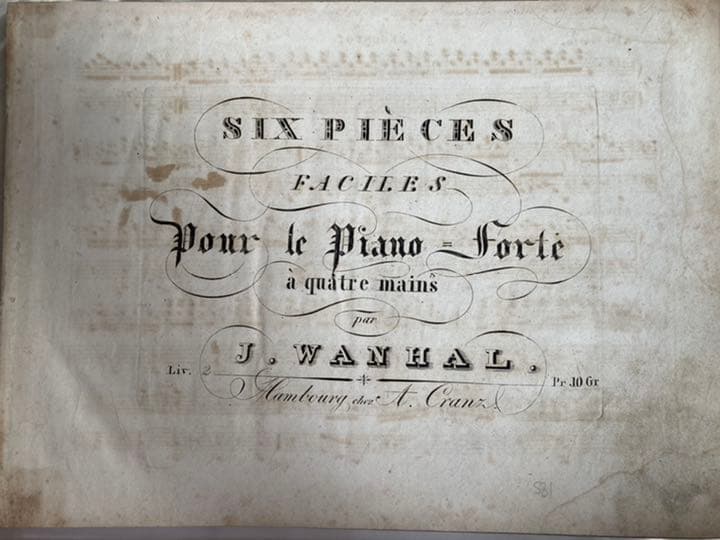 ヴァンハル：４手のピアノ小品集Weinmann XIIb.2（ca.1800）