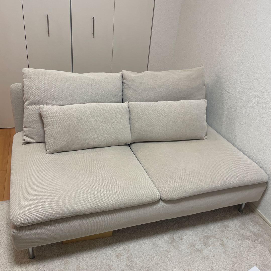 IKEA ソーデルハムン コンパクト3人がけソファフリードトゥナ ライトベージュ