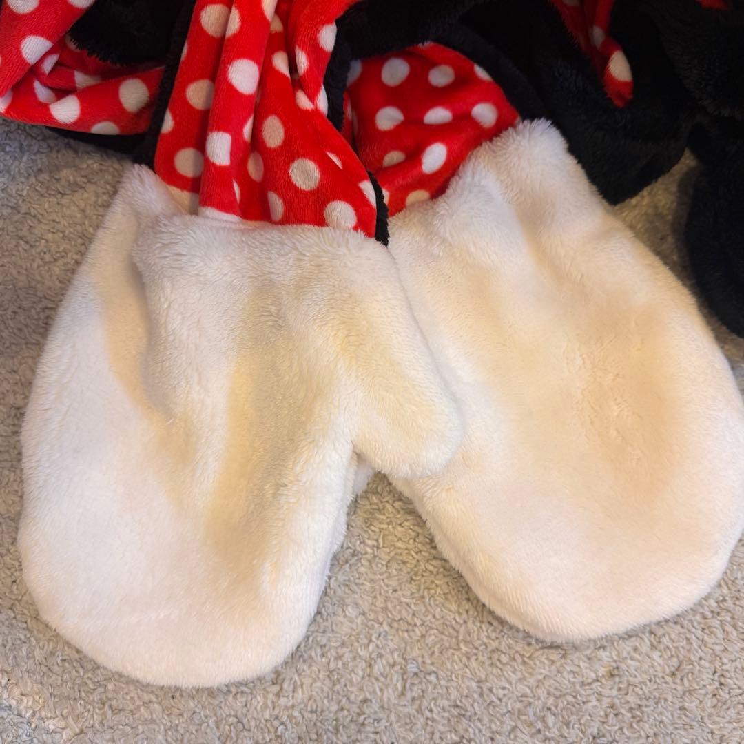 ミニーマウス マフラーキャップ