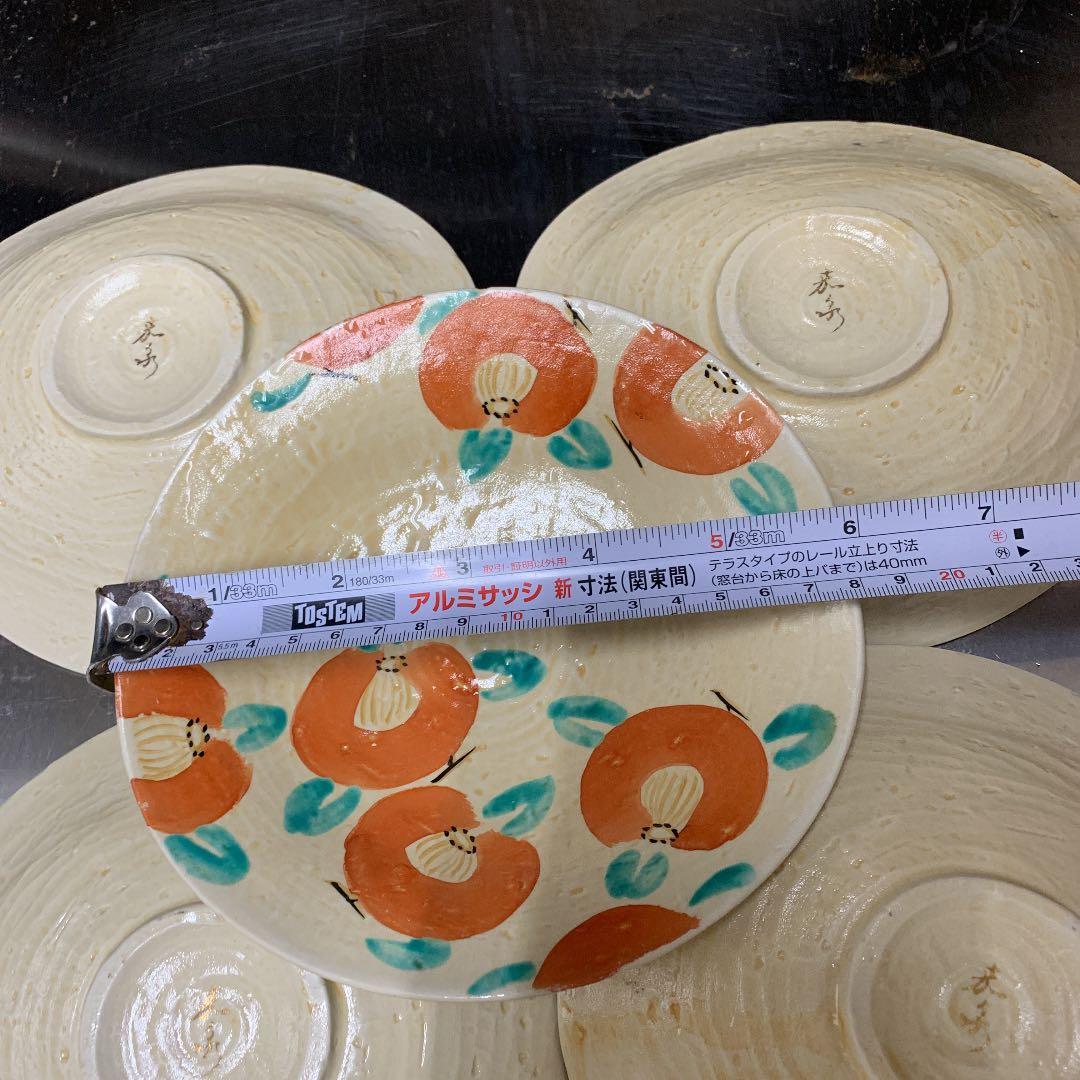 京焼、つばきの絵、