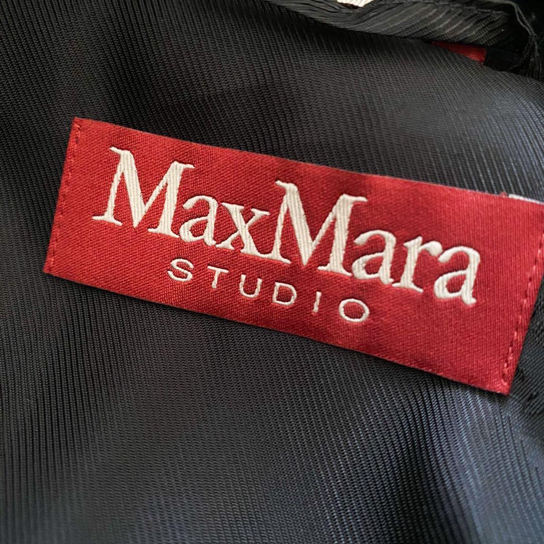 ★美品★マックスマーラ MaxMara Studio ブラック コート★