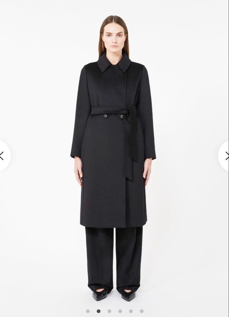 ★美品★マックスマーラ MaxMara Studio ブラック コート★