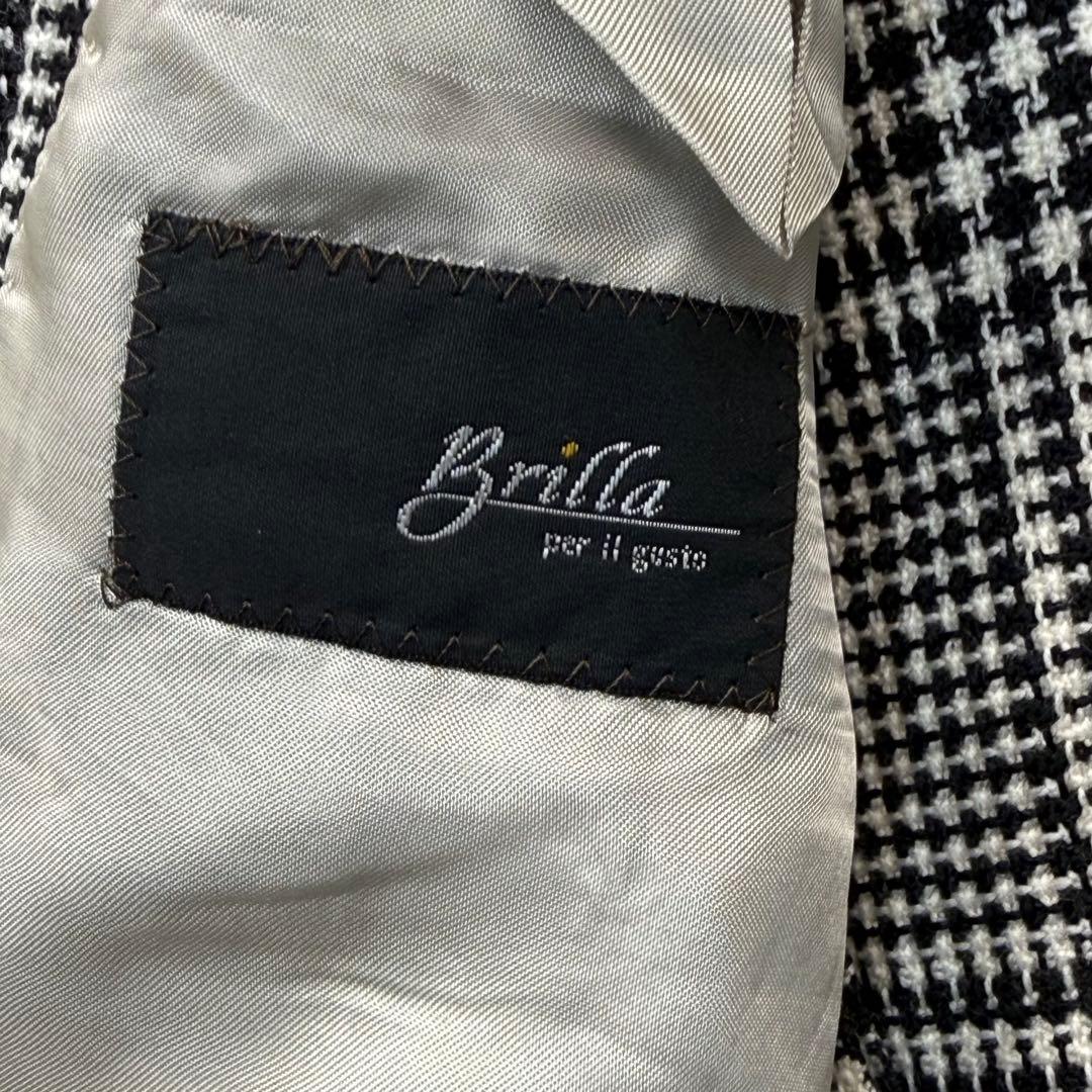 ビームス　Brilla 千鳥柄テーラードジャケット　42サイズ　BEAMS 総柄