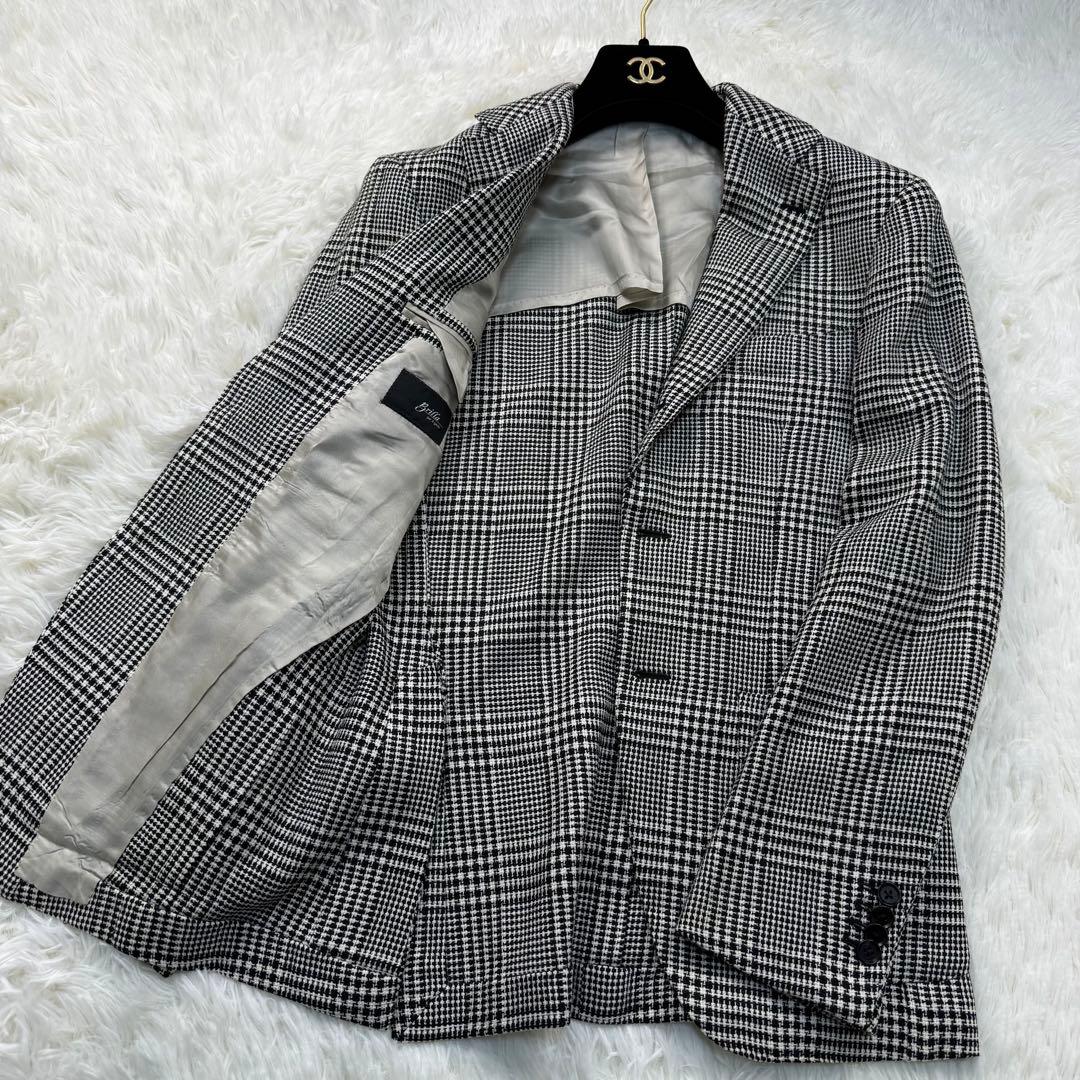 ビームス　Brilla 千鳥柄テーラードジャケット　42サイズ　BEAMS 総柄