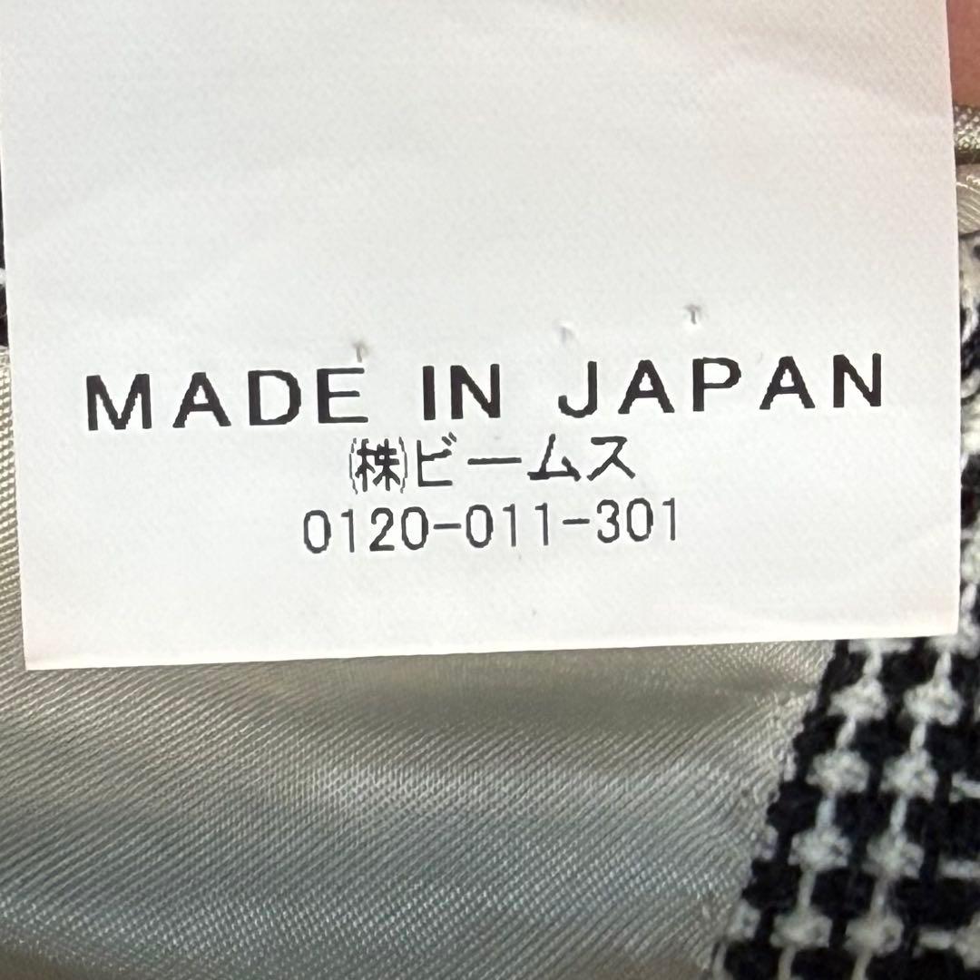 ビームス　Brilla 千鳥柄テーラードジャケット　42サイズ　BEAMS 総柄