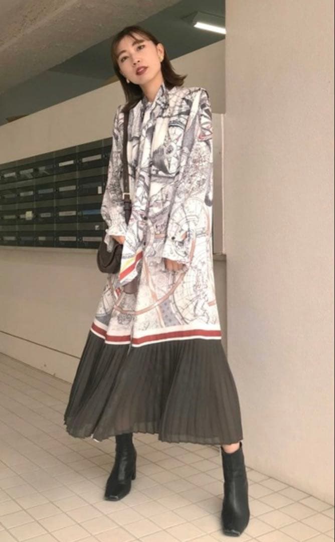 ワンピース Ameri UNDRESSED CRUISE SCARF DRESS