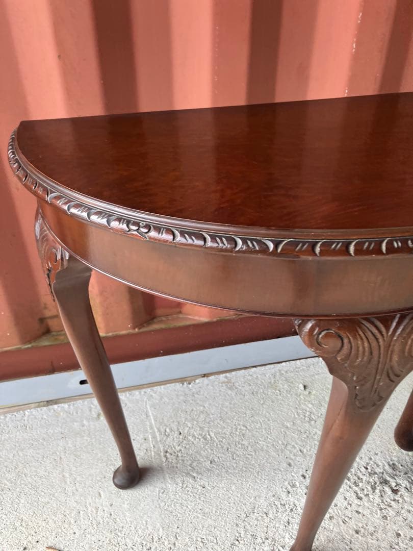 ヴィンテージ　英国製　マホガニー材　コンソール