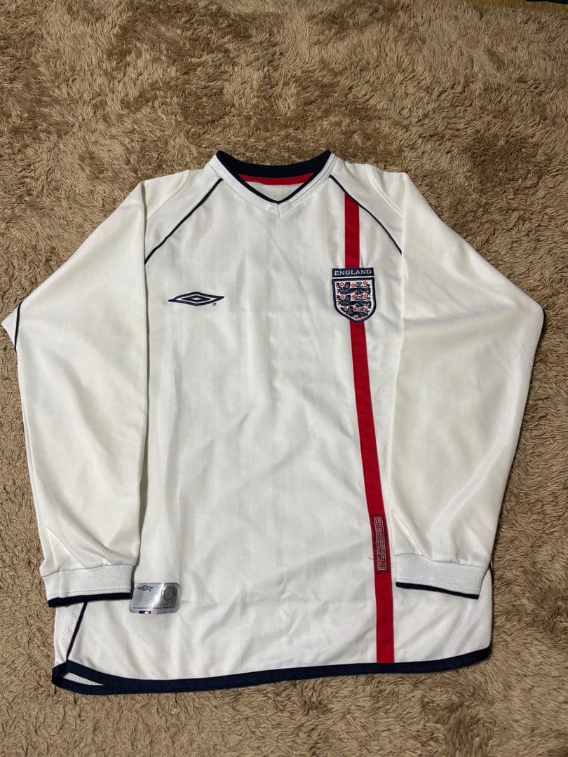 2002年　日韓W杯イングランド代表ユニフォーム長袖