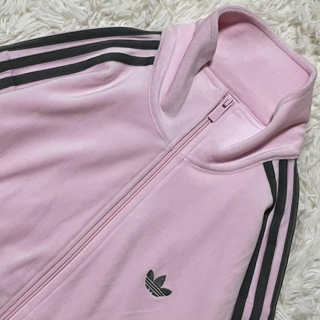 極美品 アディダスxSNIDEL ファイヤーバード トラックトップ XS ピンク