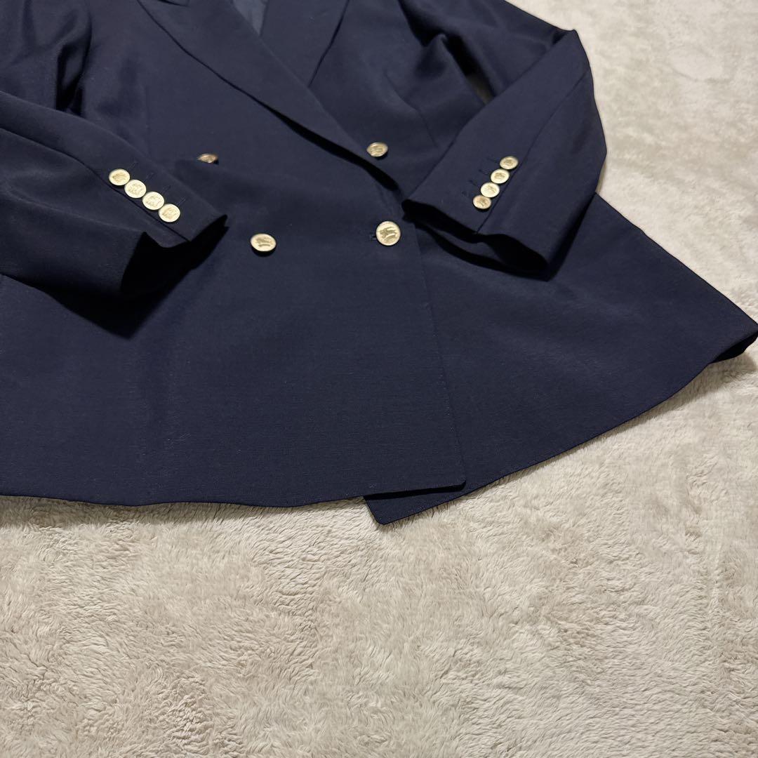 《希少》BURBERRYS 紺ブレ 金ボタン AB6 XL相当 モヘア混