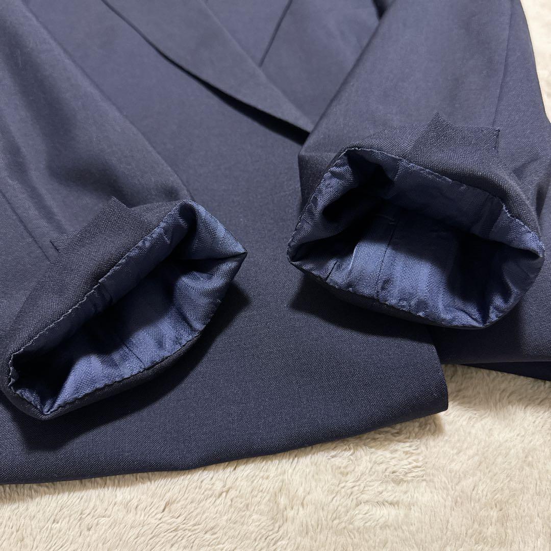 《希少》BURBERRYS 紺ブレ 金ボタン AB6 XL相当 モヘア混