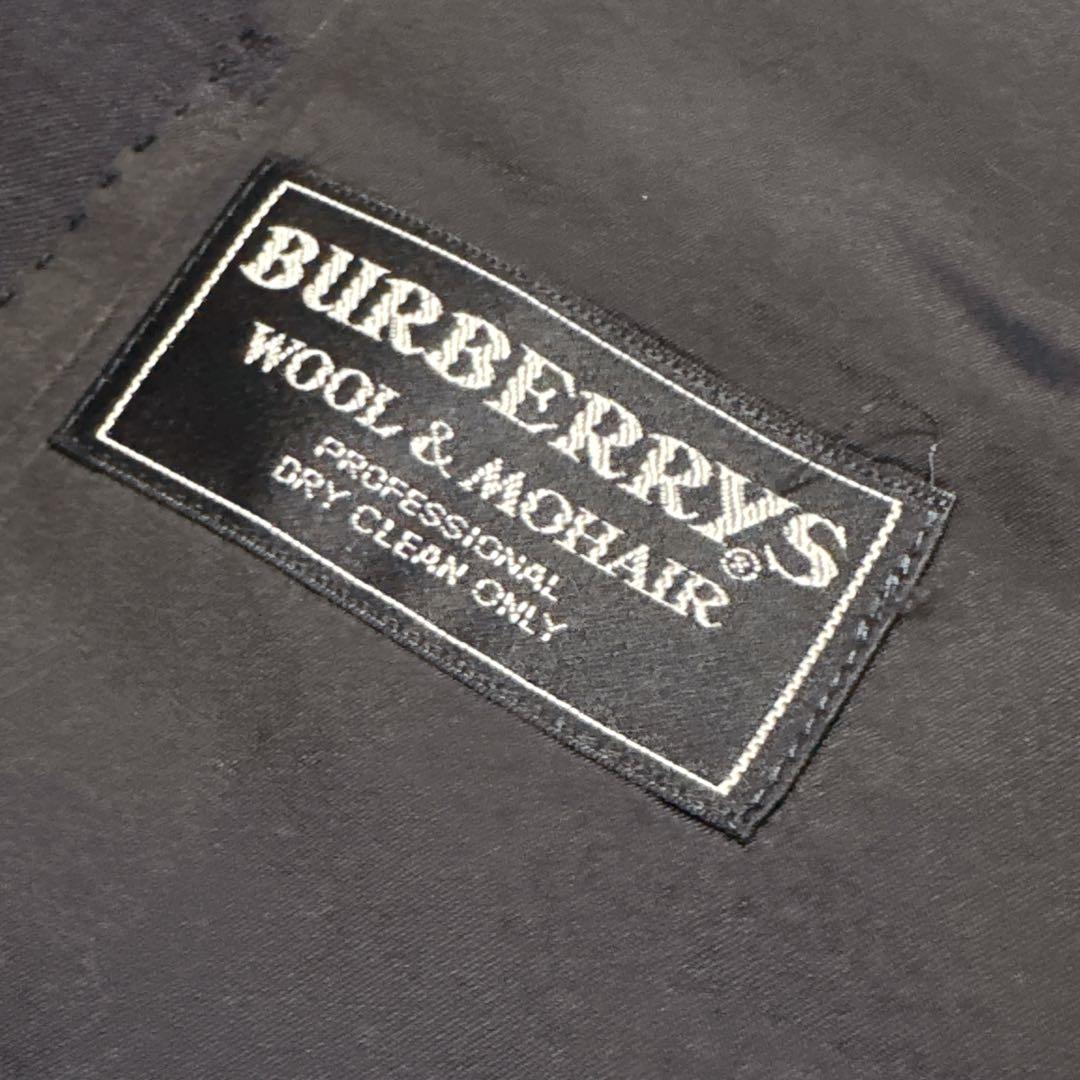 《希少》BURBERRYS 紺ブレ 金ボタン AB6 XL相当 モヘア混