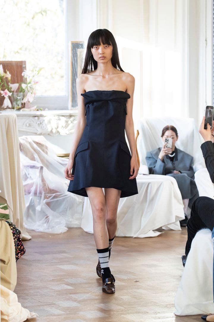 新品15万！MERYLL ROGGE 金ボタン テーラード スカート 紺 42