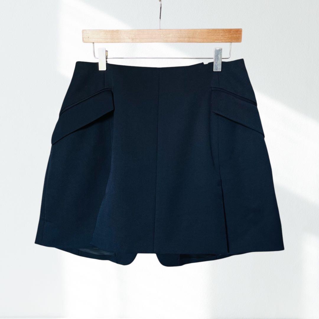 新品15万！MERYLL ROGGE 金ボタン テーラード スカート 紺 42