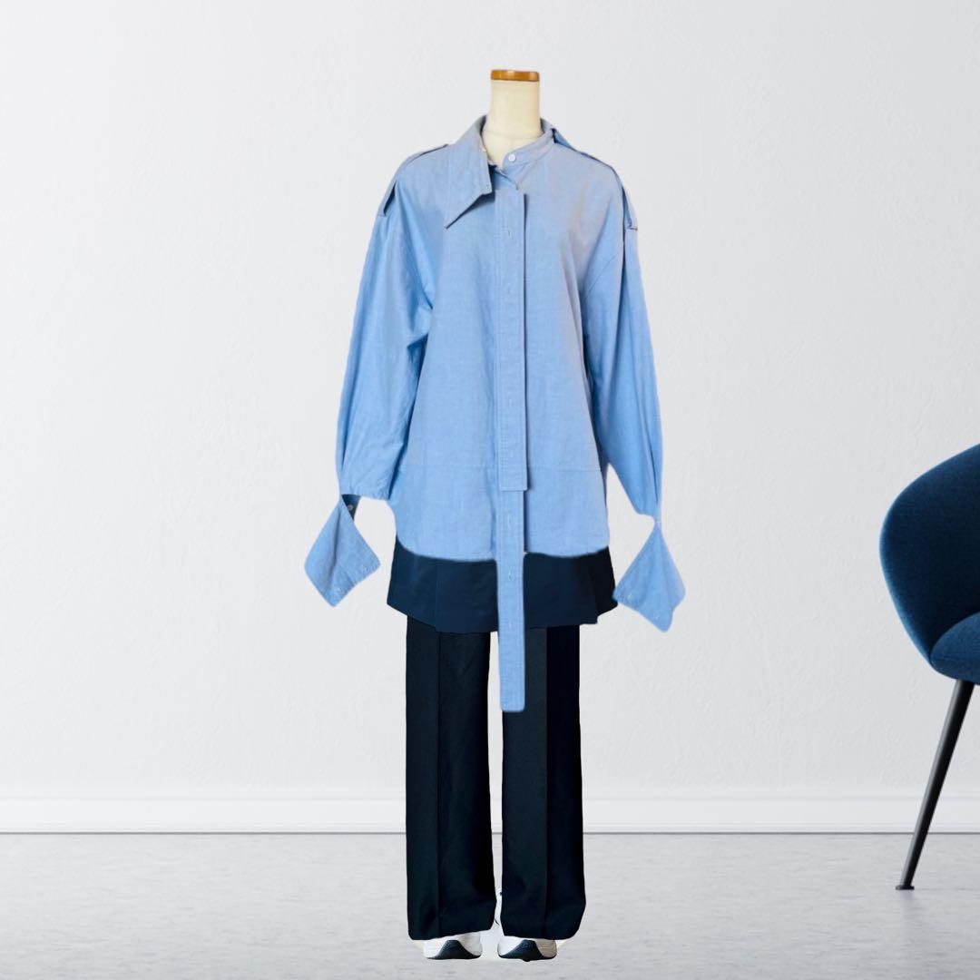 新品15万！MERYLL ROGGE 金ボタン テーラード スカート 紺 42