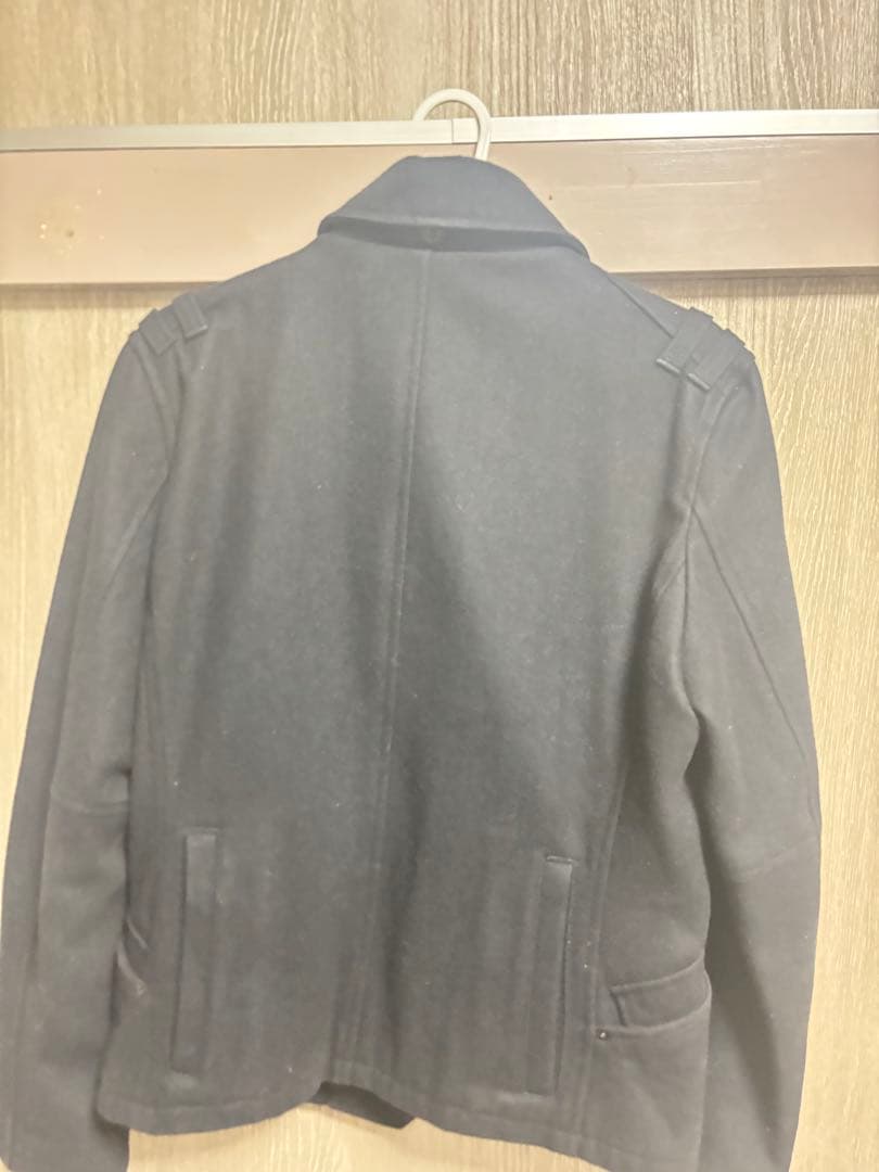 00s archive Pコート　y2kナポレオンジャケット　黒