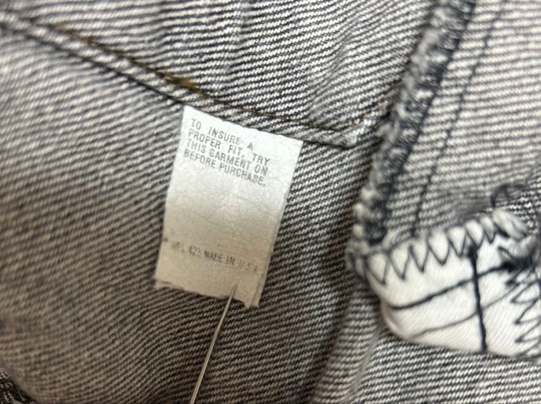 80s Levi’s 70506 0259 先染め　ブラック