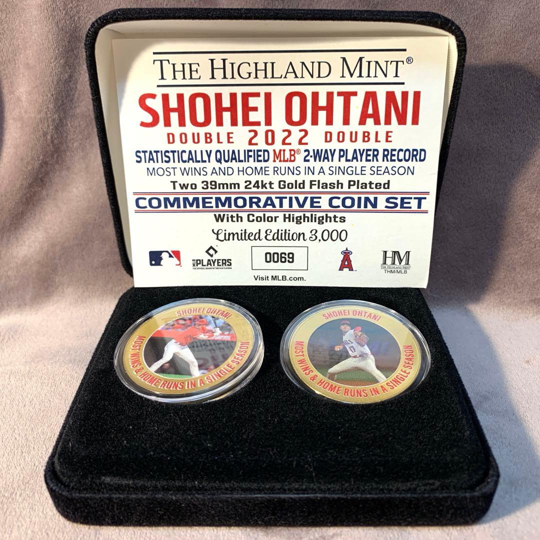 大谷翔平　2022年投打ダブル規定到達記念　ダブルゴールド　限定3000個