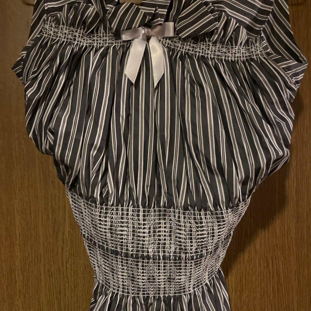 ヴィヴィアン　ストライプビスチェ リボン付き