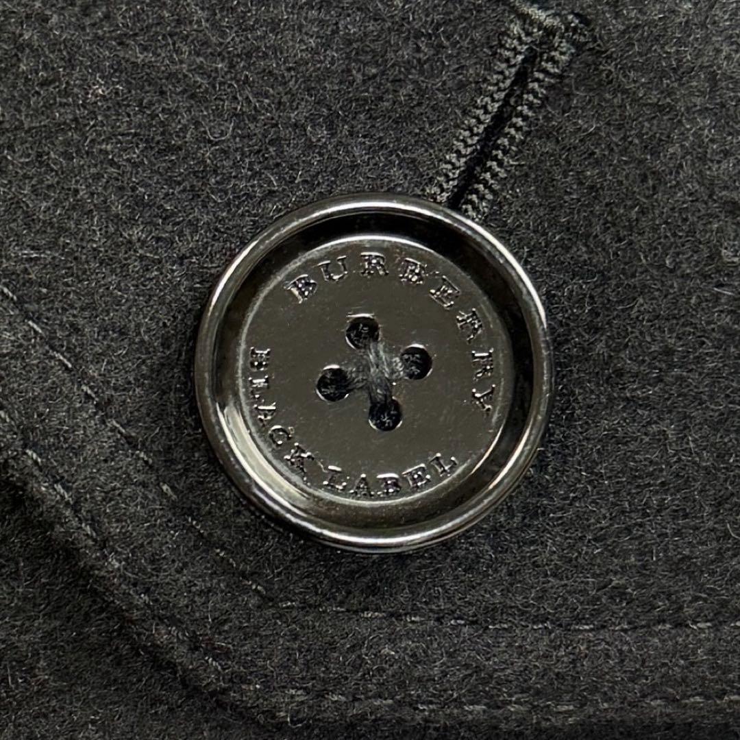 美品♡L♡バーバリー ノバチェック ホースロゴ 切り替えレザー ダッフルコート